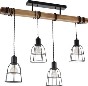 Italux PONTE PND-4290-4-L Függőlámpa 4x60W/E27