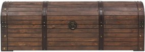 vintage stílusú tömör fa tárolóláda 120 x 30 x 40 cm