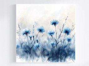 Vászonkép Canvas Természet Kert Mező Virágok Búzavirág Kukorica 80x80