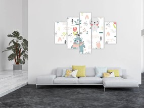 Kép - Állatok a réten (150x105 cm)