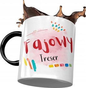 Fekete Bögre Treser Cool Treser Ajåndék Nyomtatott Fotóval