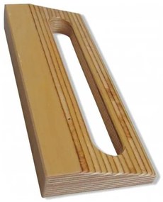 EBA-IDEAL 4300, 4305, 4315, 4350, 432, 435, 436, 4205, 4215, 4250 vágógépekhez papírvégütköző, természetes fa