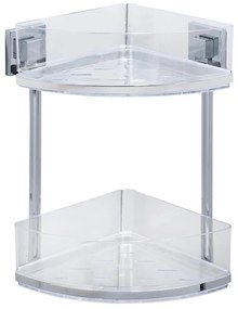 WENKO 22690100-Sarokpolc VACUUM-LOC QUADRO ED 28x32,5 cm ezüst/fényes króm