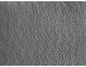 Szürke buklé kinyitható-tárolóhelyes sarokkanapé (bal oldali-heverő résszel) Roxelane – Bobochic Paris