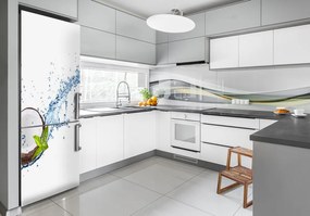 Dekor matrica hűtőre Kókuszdió FridgeStick-70x190-f-85744184