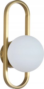 Lámpa modern fali lámpa Led gömbök arany tejfehér 1*E27