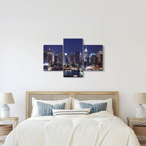 Kép - New York-i felhőkarcolók megvilágítva (90x60 cm)