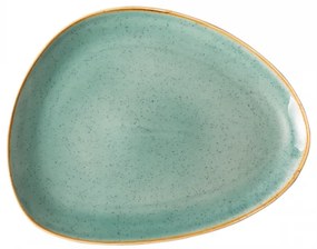 Lunasol - Triangle Sand tányér türkizkék 30,5 x 24,2 cm – Gaya (451963)