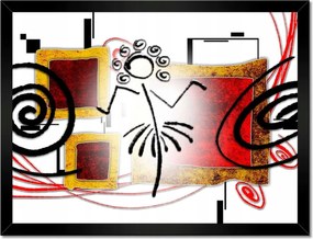 Poszterek keretben 40x30 Rugalmas táncosnő