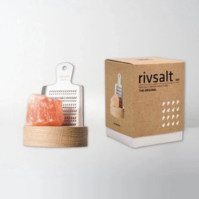 Sótartó RIVSALT valódi himalájai sókristállyal és reszelővel, kicsi - rivsalt