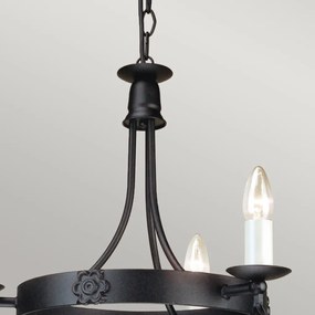 Elstead Lighting BELFRY BY3-BLACK Csillár 3x60W/E14