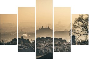 Kép - Város köd alatt (150x105 cm)
