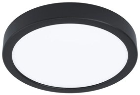 Eglo 99263 Fueva 5 LED panel, fekete, kör, 2000 lm, 3000K melegfehér, beépített LED, 17W, IP20, 210mm átmérő