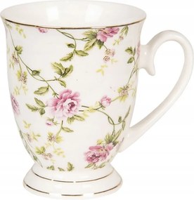 Bouton de Rose virágmintás porcelán bögre 300 ml