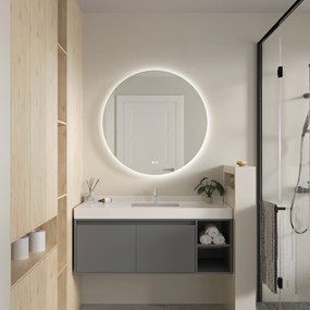 Erga Sofia, kerek LED tükör 100cm, 2300 lm, 3 világos szín, ERG-V01-207-1010