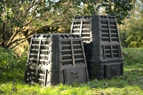 Kerti műanyag komposztáló 1000 L fekete