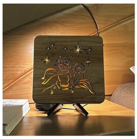 Li-Go 5788/DUB2 - LED asztali dekoráció LED/12W/230V 19x19 cm tölgy/A kis herceg