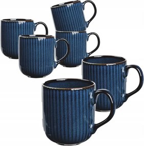 Kávéscsésze szett 6 db-os csíkos Reactive Stripes 400 ml