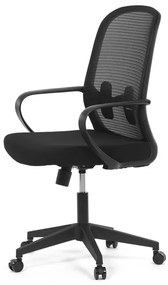 Fekete Szövet Irodai Szék Hinta Mechanikával. KA-S424 BK