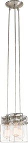 Kichler klasszikus modern vintage függeszték brinley nikkel elskl-brinley3-ni