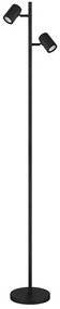 Globo 57918SB - Állólámpa JAMES 2xGU10/5W/230V fekete