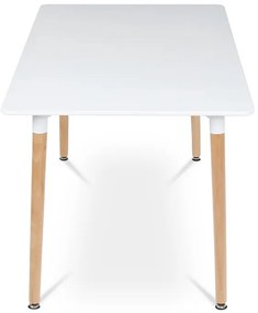 Étkezőasztal 120×80 cm, MDF, Fehér. DT-304 WT