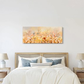 Kép - levelek az ősz színében, olajfestmény (120x50 cm)