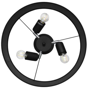 Csillár rúdon ALBA 3xE27/15W/230V fekete