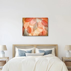 Festett őszi levelek képe (70x50 cm)