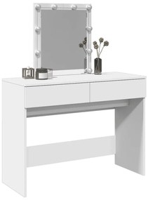 fehér fésülködőasztal LED-del 100 x 40 x 130 cm