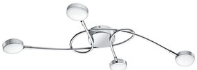Eglo 32996 - LED felületre szerelhető mennyezeti lámpa SALTO 4xLED/5,4W/230V fényes króm