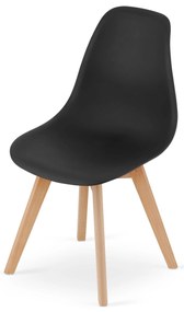 4 db-os KITO fekete étkezőszék készlet