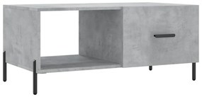 Betonszürke szerelt fa dohányzóasztal 90 x 50 x 40 cm