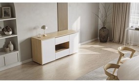 Íróasztal tölgyfa dekoros asztallappal 48x159 cm Tango – TemaHome