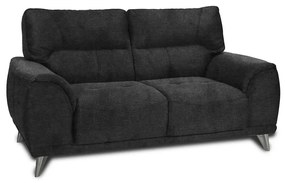 Kétszemélyes LIVORNO kanapé, fekete színű