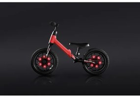 QPlay SPARK futóbicikli LED világítással, piros