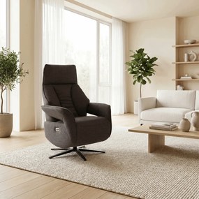 Elektromos relax fotel barna szövet TV-B3973 BR2