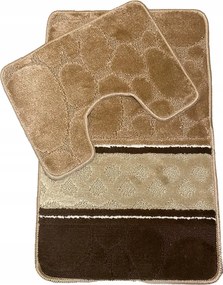 2 db-os puha csúszásgátló fürdőszobaszőnyeg szett 50x80 50x40 cm