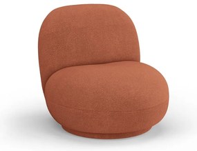 Téglavörös buklé fotel Chuck – Micadoni Home