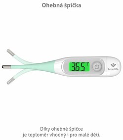 TrueLife Care T3 hőmérő 5 másodperces méréssel