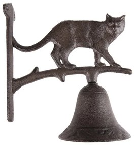Öntöttvas macskás kolomp, 9x18x24cm