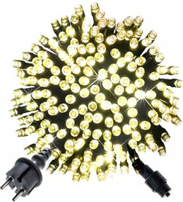 KarĂĄcsonyfa FĂ©nyfĂŒzĂ©r 100 Led 8M KĂŒltĂ©ri Meleg FehĂ©r Flash IP44 AH0100