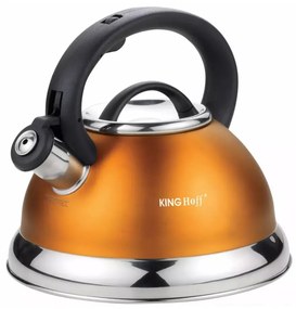 Kinghoff teáskanna, sípszóval - sötét narancssárga - 3L (KH-3246O)