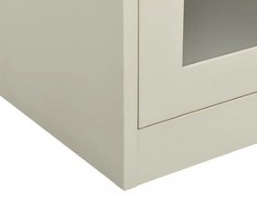 világosszürke acél irodai szekrény 90 x 40 x 90 cm