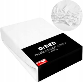 Gumis lepedő pamut Jersey 160x200 Rugalmas Fehér Lengyel