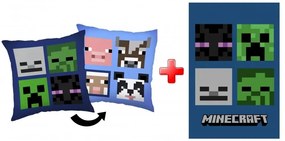 Minecraft párna és takaró szett