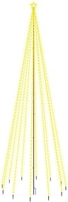 vidaXL karácsonyfa cövekkel 732 meleg fehér LED-del 500 cm