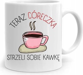 Bögre Ajándék Lányának Lőtt Magának Egy Kávét fényképes nyomtatással