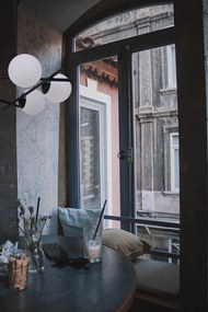 KAJA K-4967 ARTON Fekete Színű Függeszték 6xE27 15W IP20