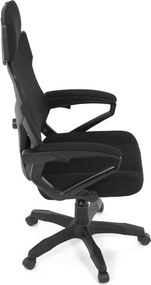 Irodai szék, magasságában állítható, fekete szövet, KA-R223 BK